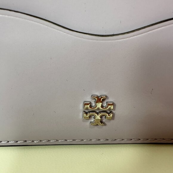 New Tory Burch Lilac Purple Patent Leather Card Case - Picture 3 of 6